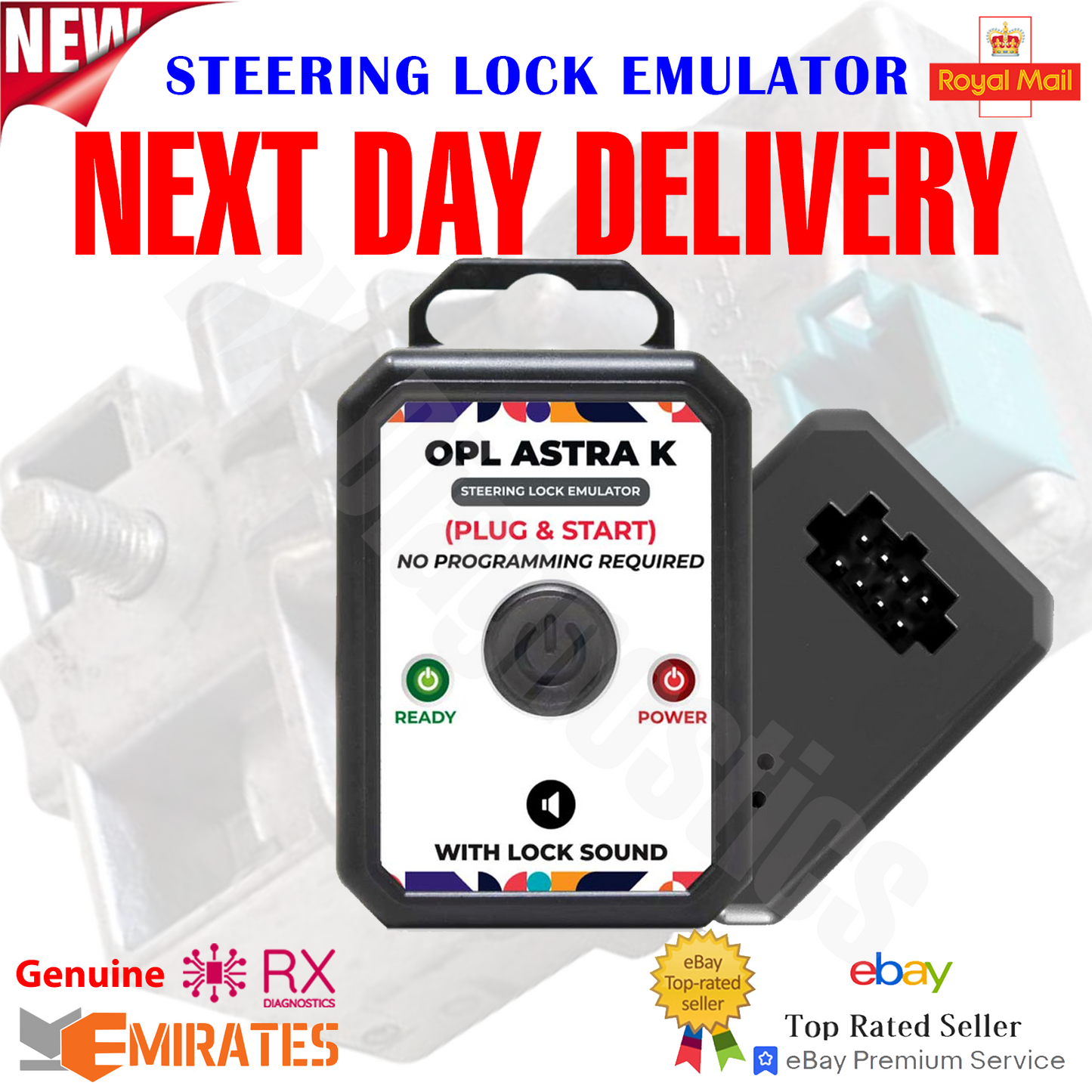 Opel Vauxhall Astra K Chevrolet Cruze 2010-2015 Steering Lock Emulator
