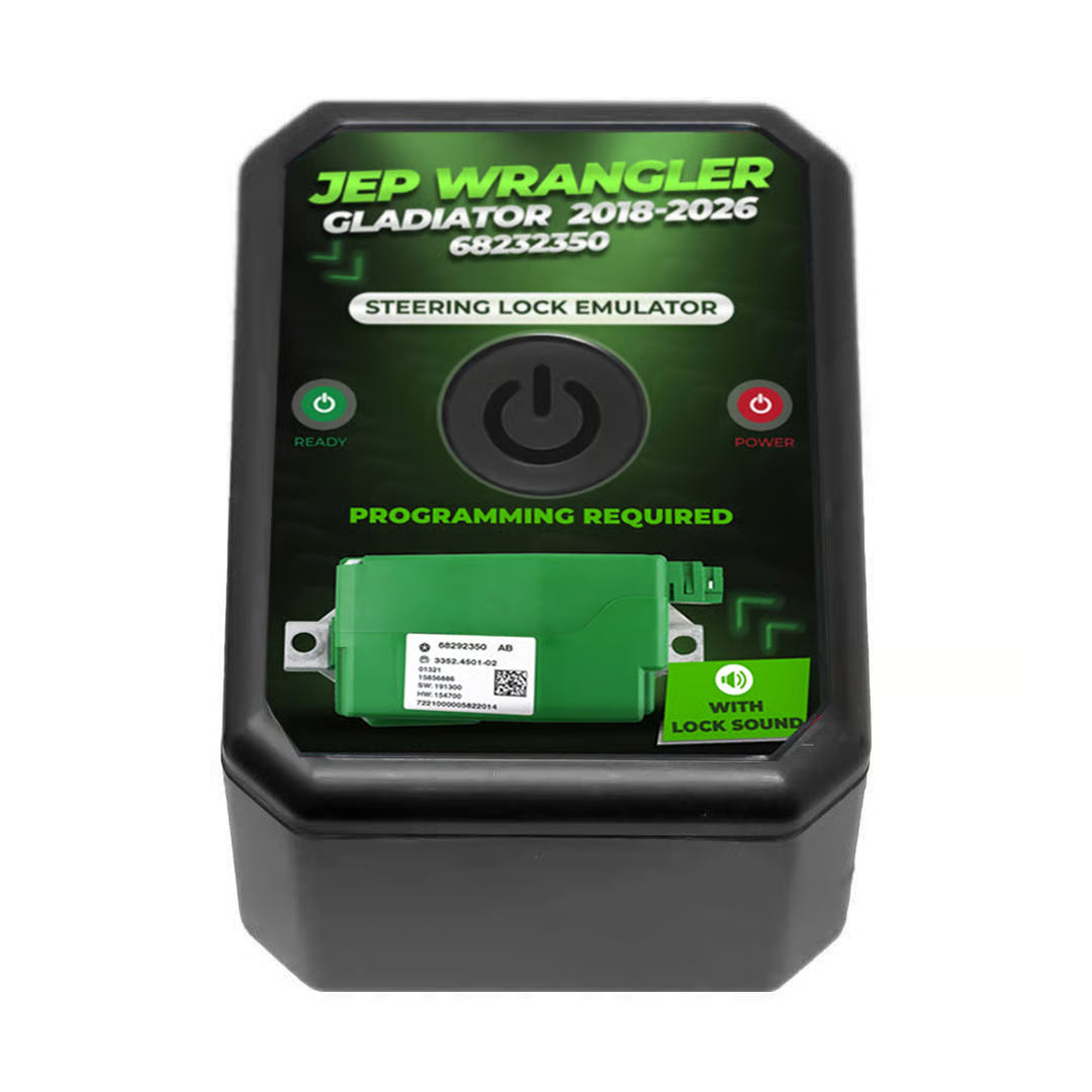 Jeep Wrangler Gladiator 2018-2026 Electronic Steering Lock (ESL / ELV) Emulator - No Programming Required
