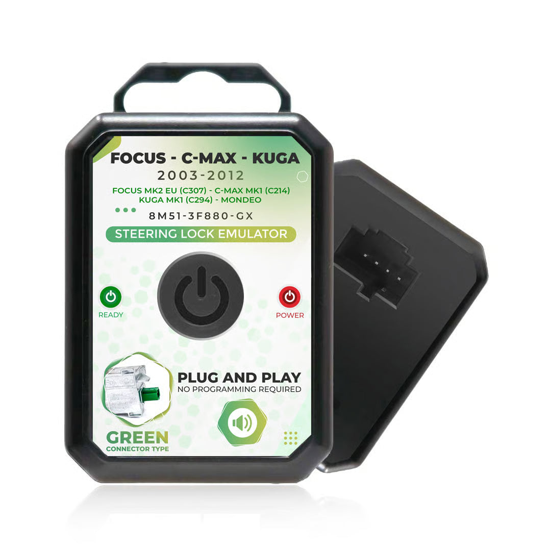 Ford KUGA Focus MK2 EU C307 C MAX MK1 C214 Electronic Steering Lock (ESL / ELV) Emulator - No Programming Required