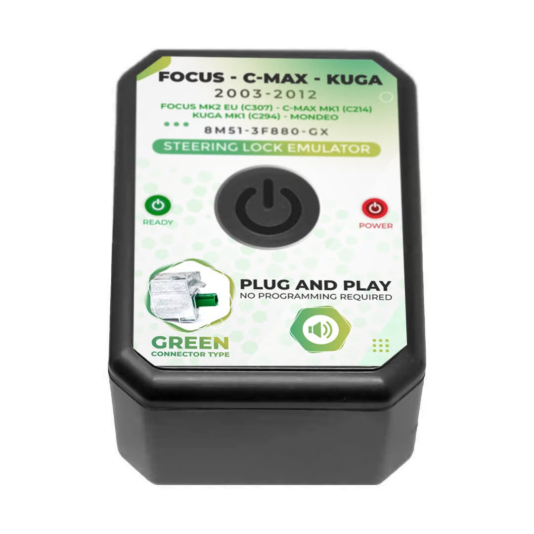 Ford KUGA Focus MK2 EU C307 C MAX MK1 C214 Electronic Steering Lock (ESL / ELV) Emulator - No Programming Required