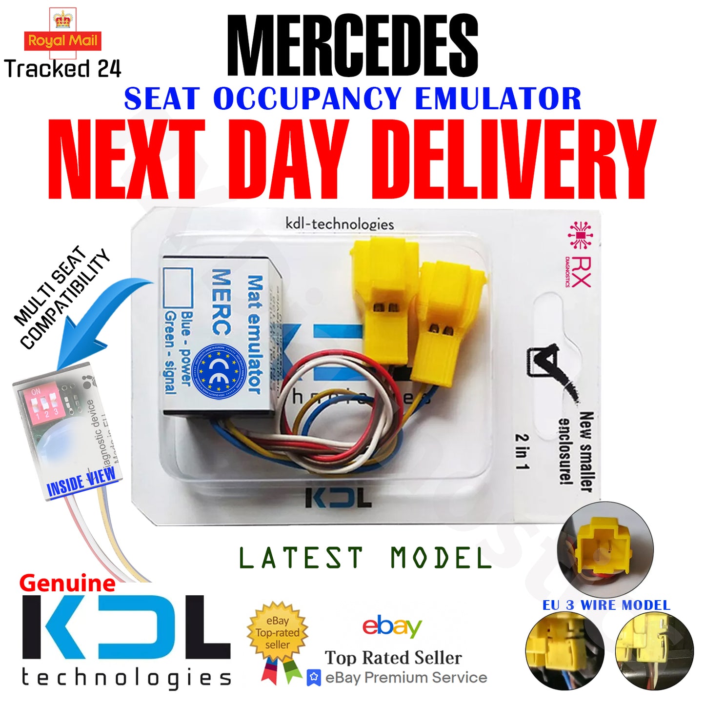 Mercedes C W204 Passenger Seat Occupancy Mat Sensor Emulator