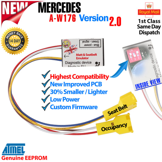 MERCEDES A-W176 Passenger Seat Mat Occupancy Sensor Bypass Emulator