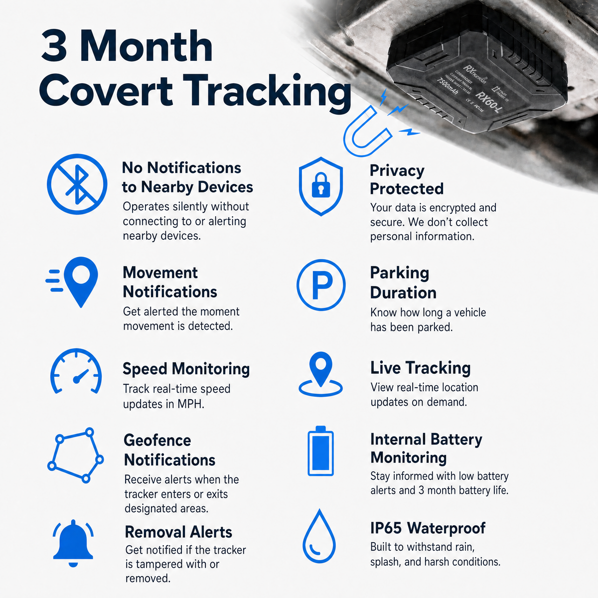 RX Tracking 4G BATTERY GPS Tracker - Vehicle Car Van Tracking - 5 Year All Inclusive