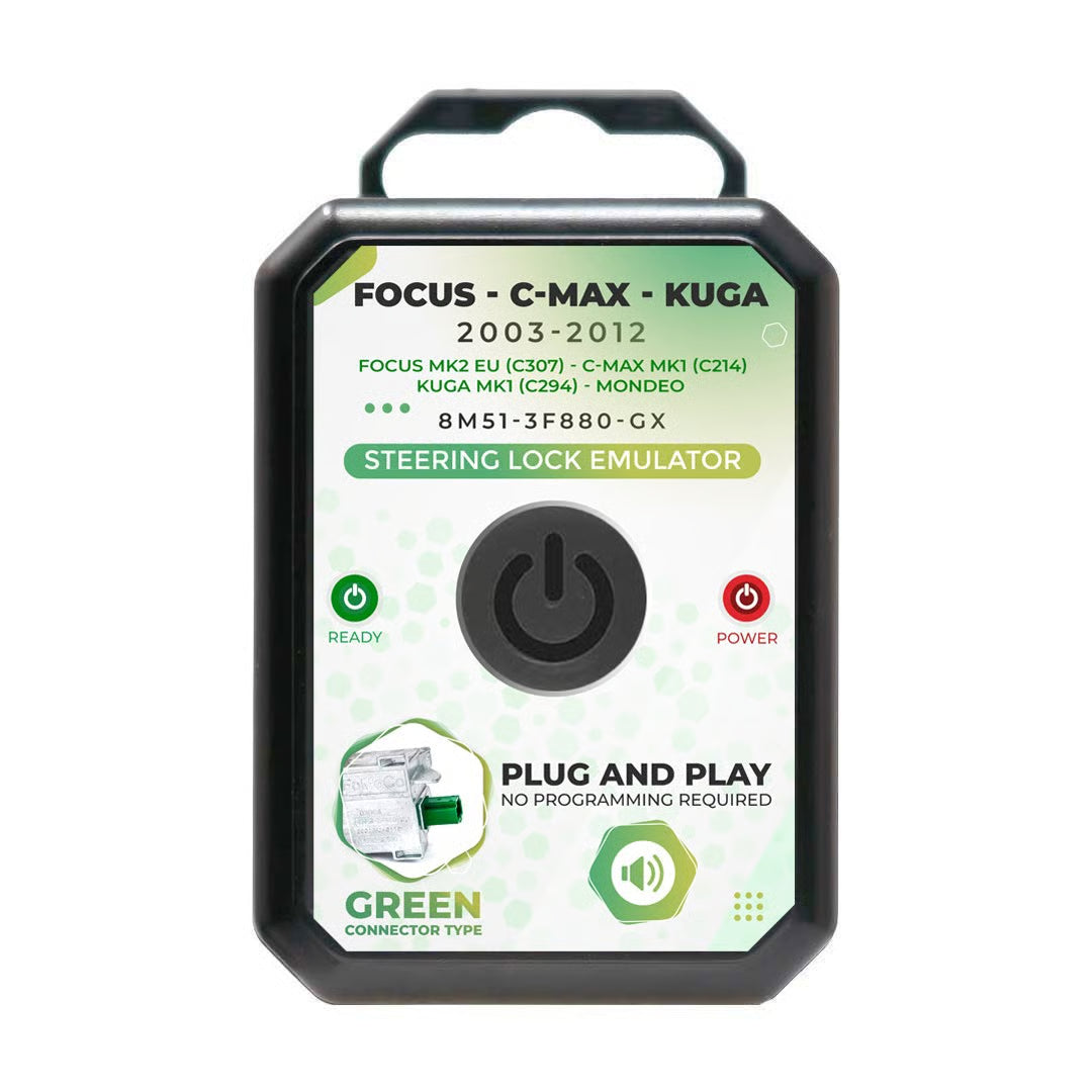 Ford KUGA Focus MK2 EU C307 C MAX MK1 C214 Electronic Steering Lock (ESL / ELV) Emulator - No Programming Required