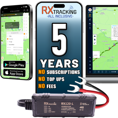 RX Tracking 4G GPS Tracker - Vehicle Car Van Tracking - 5 Year All Inclusive