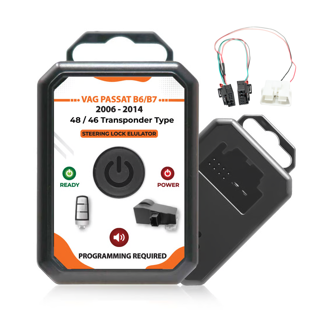 Passat B6/B7 MEGAMOS 48 2006 - 2014 ESL ELV SCL Steering Lock Emulator + Connection Adapter