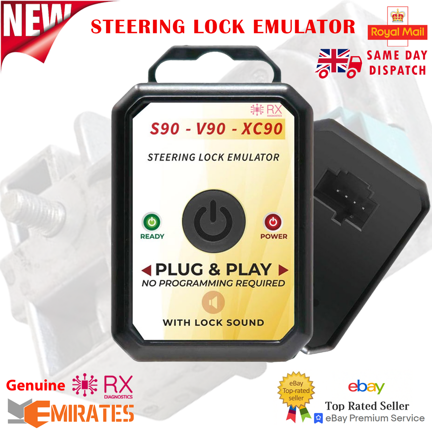 Volvo S90, V90, XC90 ESL ELV Steering Wheel Lock Emulator