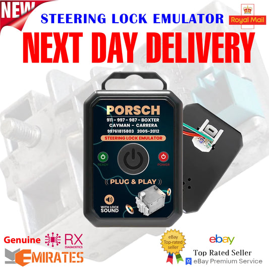 Porsche 911 997 987 Boxster Cayman Carrera 2005-12 Steering Lock ESL ELV SCL Steering Lock Emulator - Part Number: 99761815803