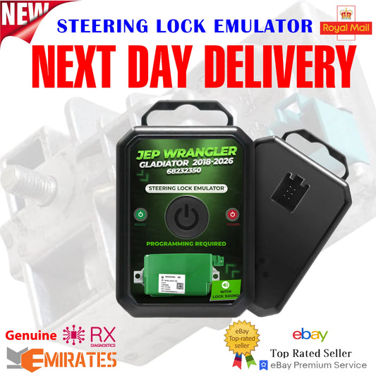 Jeep Wrangler Gladiator 2018-2026 Steering Lock Steering Lock Emulator: Steering Lock ESL ELV SCL Steering Lock Emulator - Part Number: 68292350